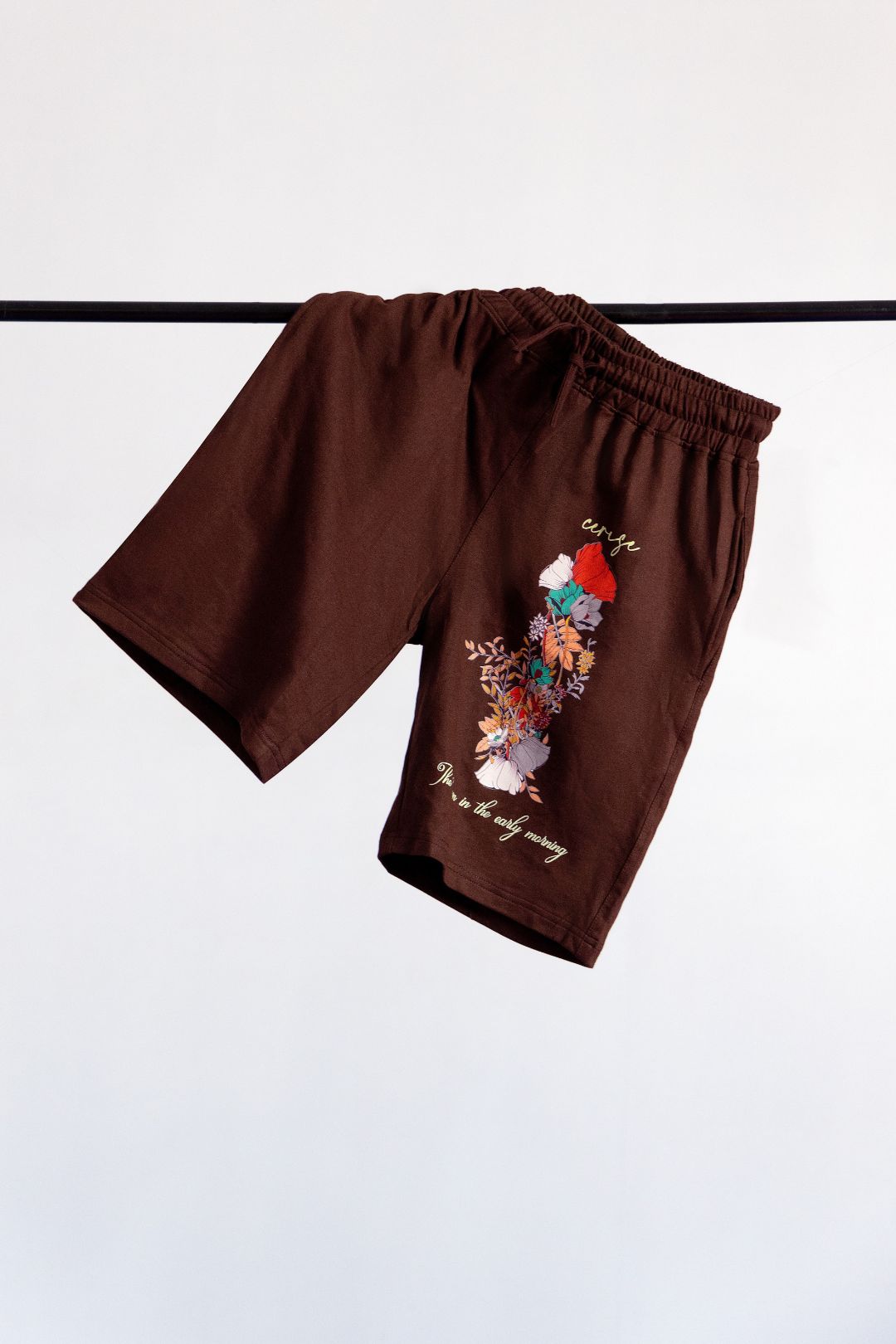 Rosy Dreams Brown Shorts