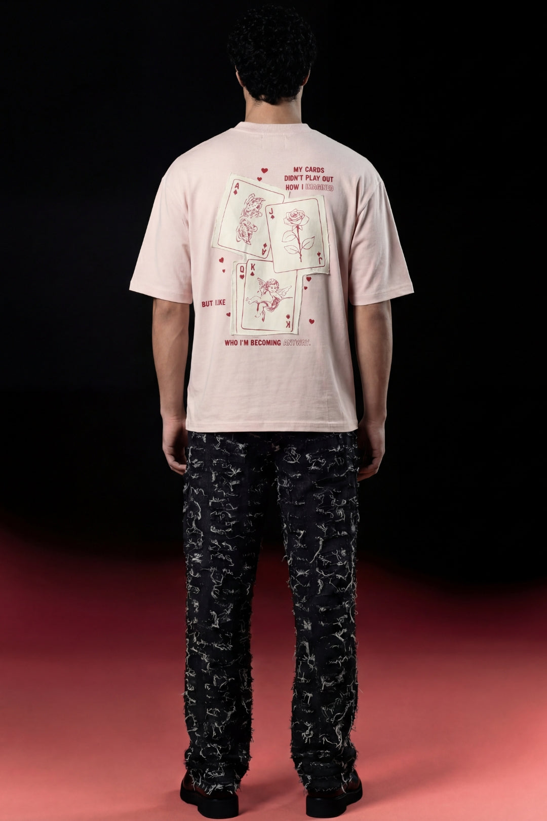 CERISE DECK OF HEARTS TEE