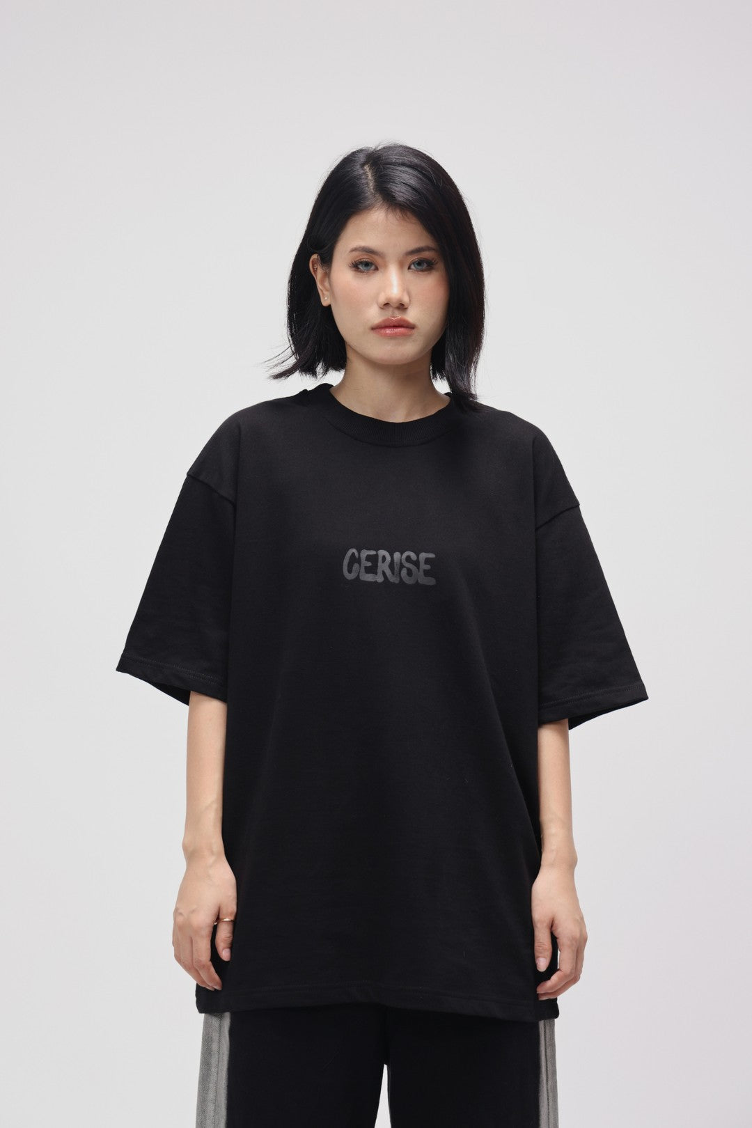 CERISE BLACK I WAS BLIND OVERSIZED TEE