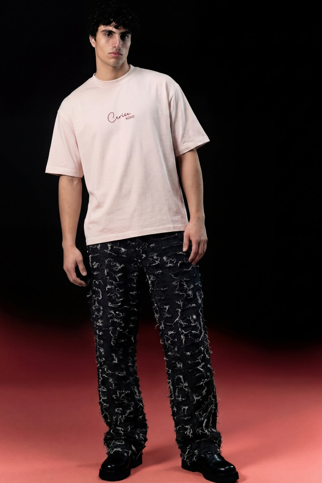 CERISE DECK OF HEARTS TEE