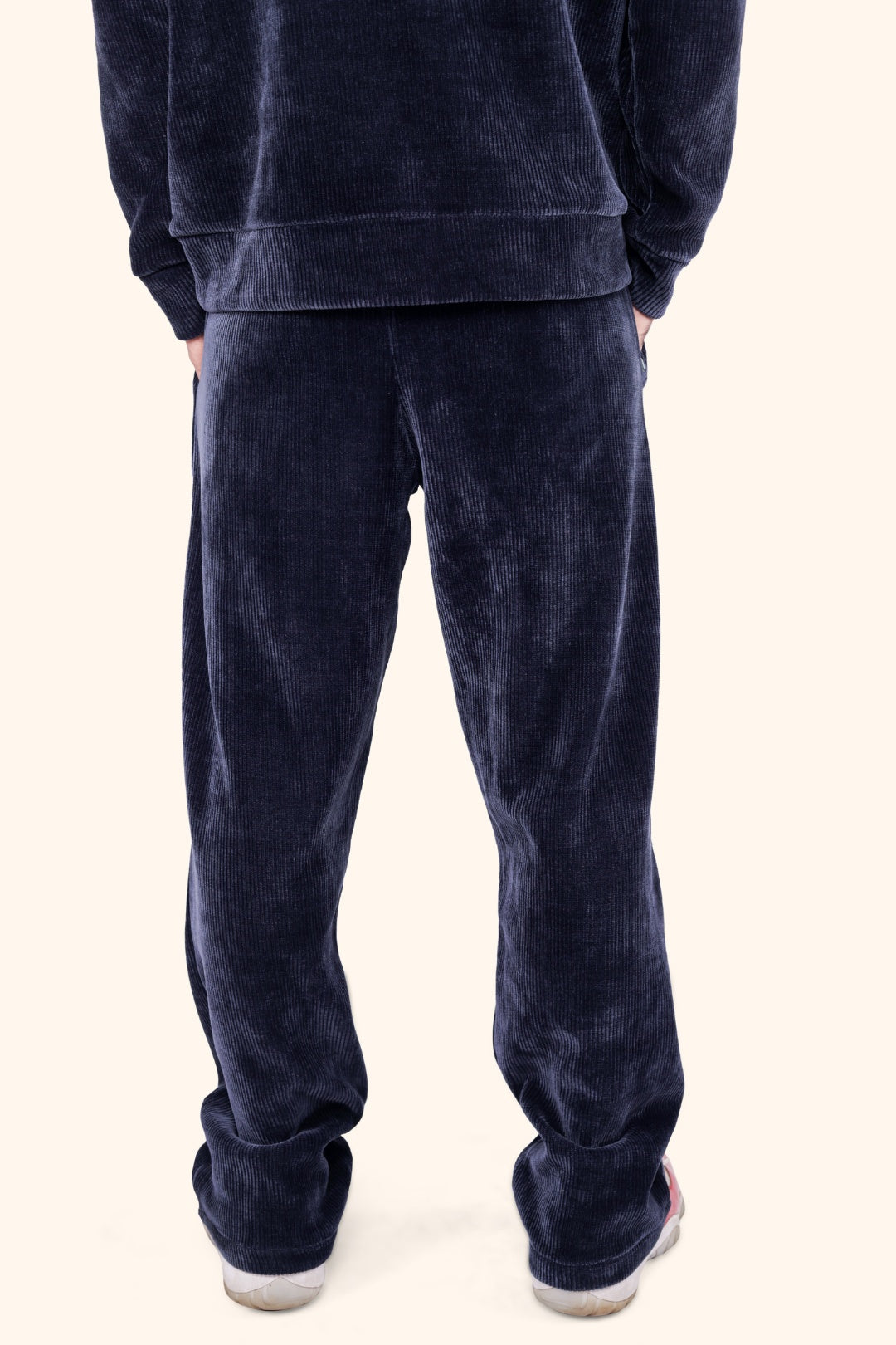 CERISE BREEZY CORD PANT - NAVY BLUE