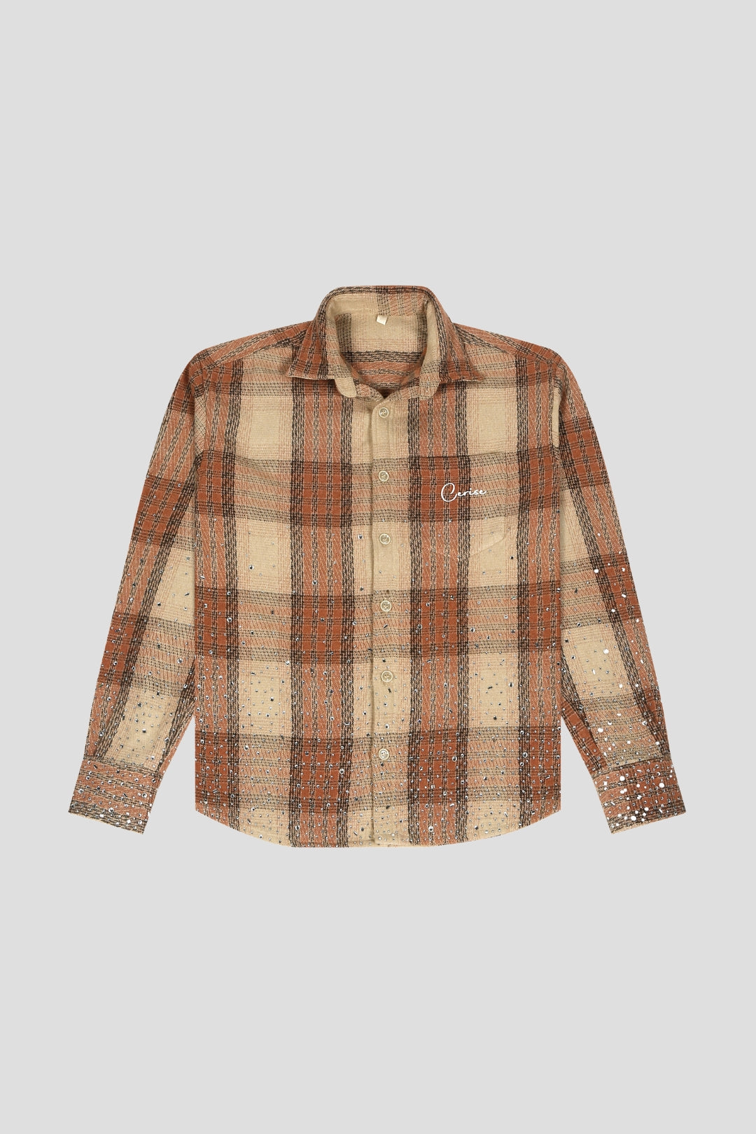 CERISE RHINESTONE FLANNEL