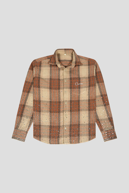 CERISE RHINESTONE FLANNEL