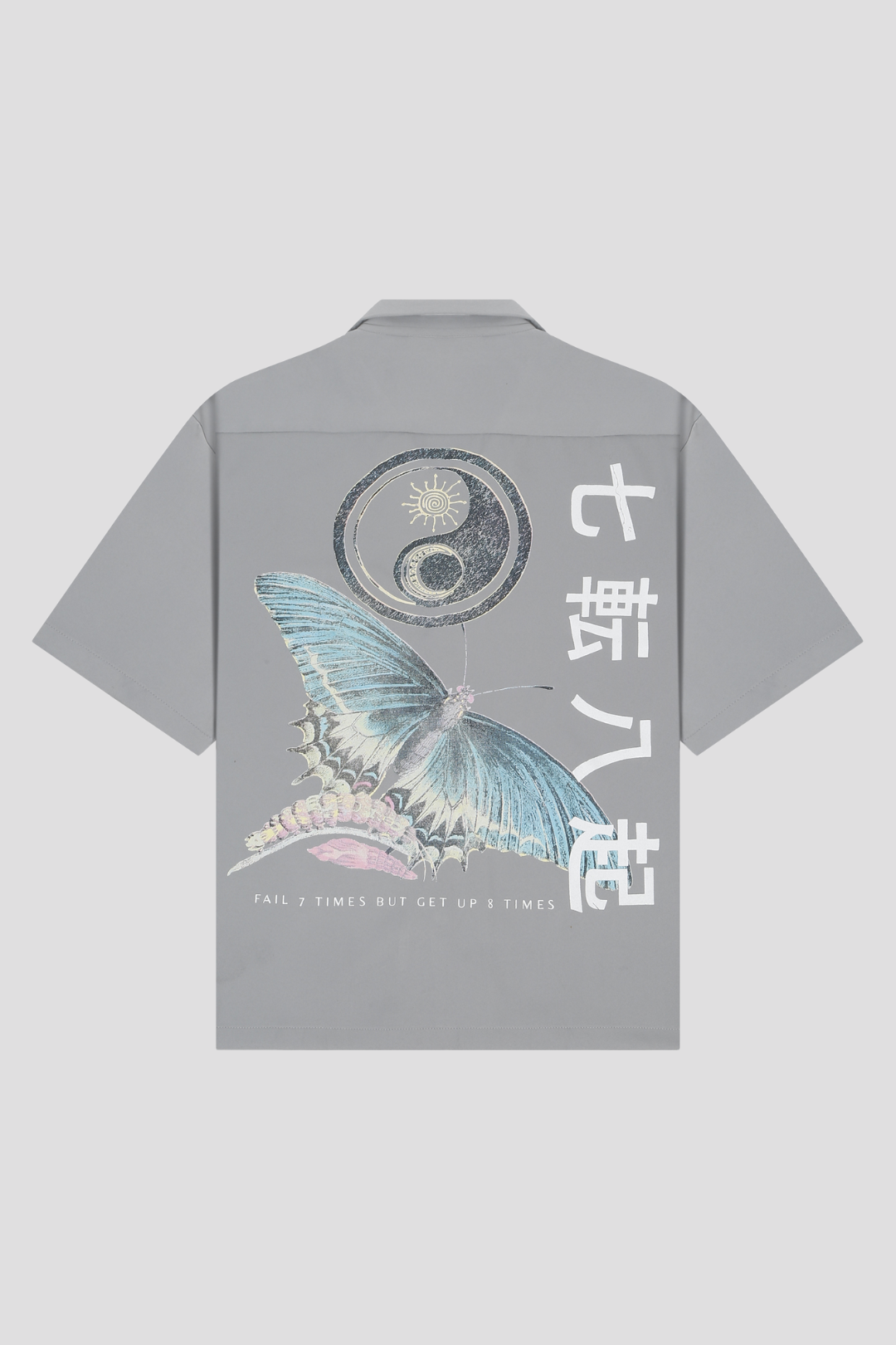 BUTTERFLY BLOSSOM SHIRT ( GREY )