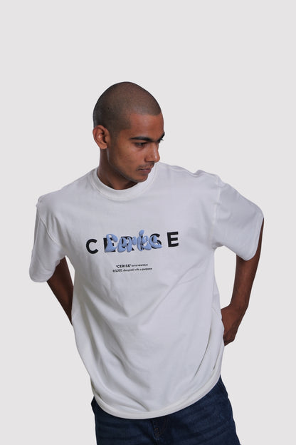 CERISE BASIC TEE ( WHITE )