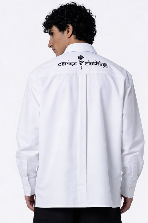 CERISE SIGNATURE SHIRT - WHITE