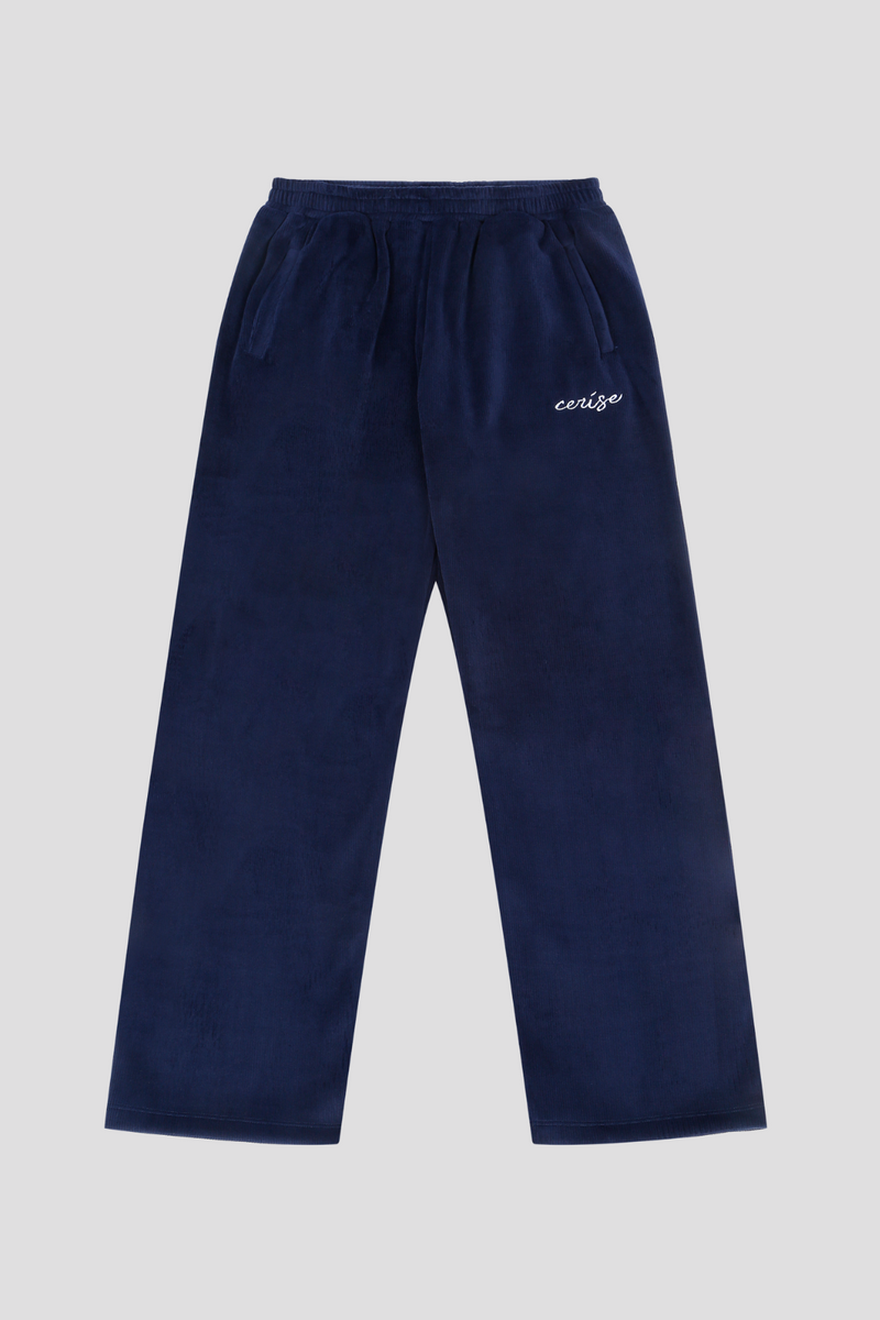 CERISE BREEZY CORD PANT - NAVY BLUE