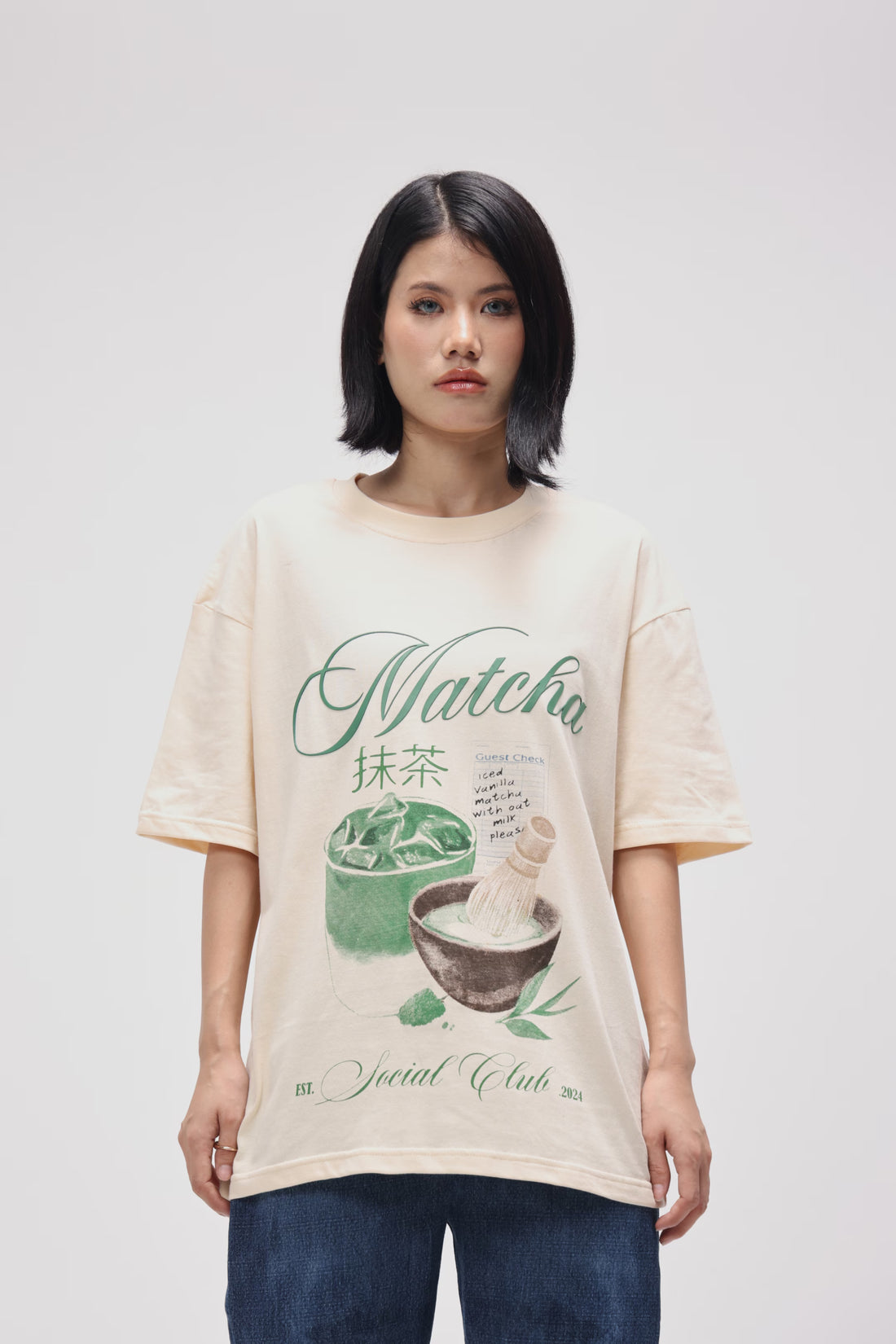 MATCHA CLUB OVERSIZED T SHIRT