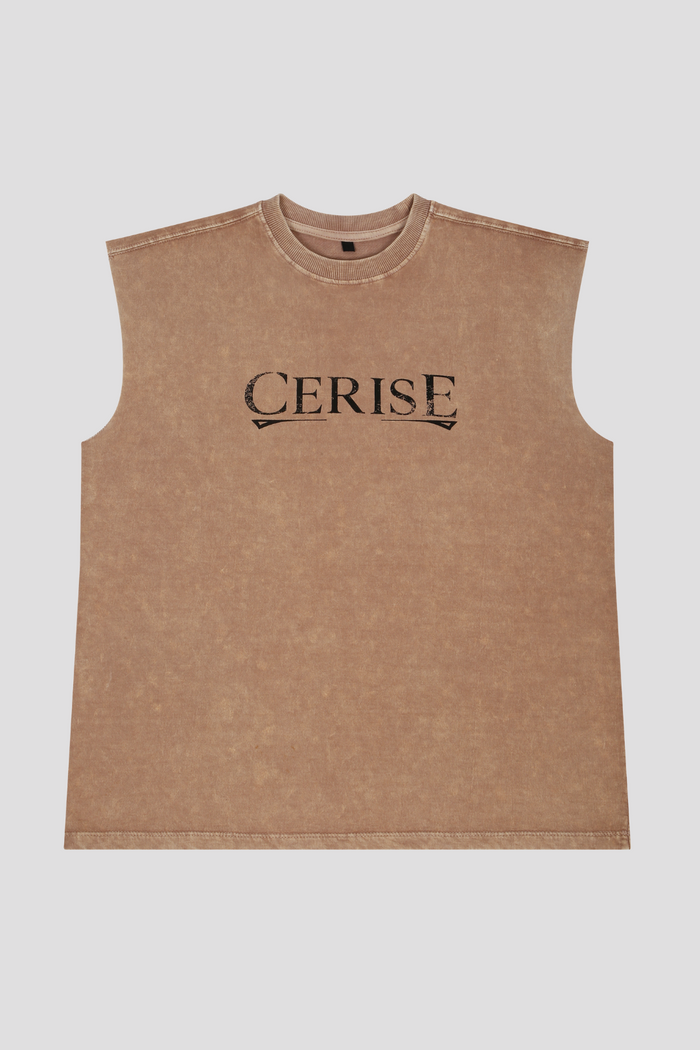 CERISE BEIGE MUSCLE TEE