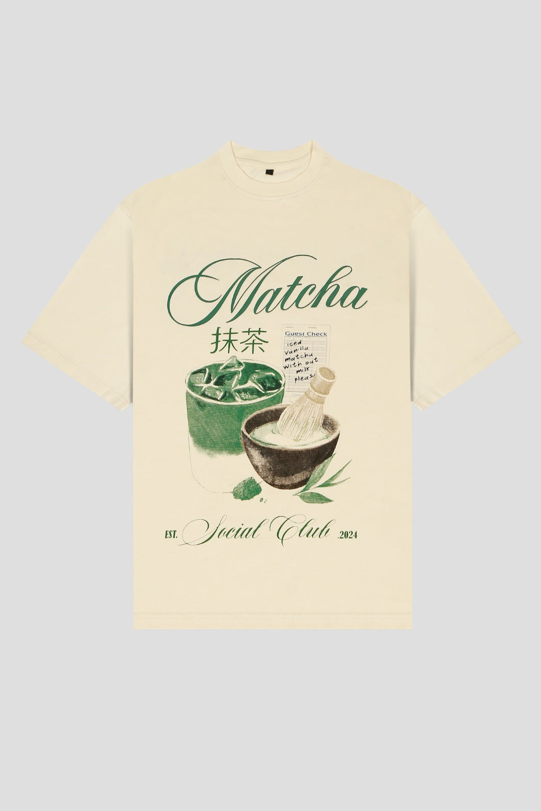 MATCHA CLUB OVERSIZED T SHIRT
