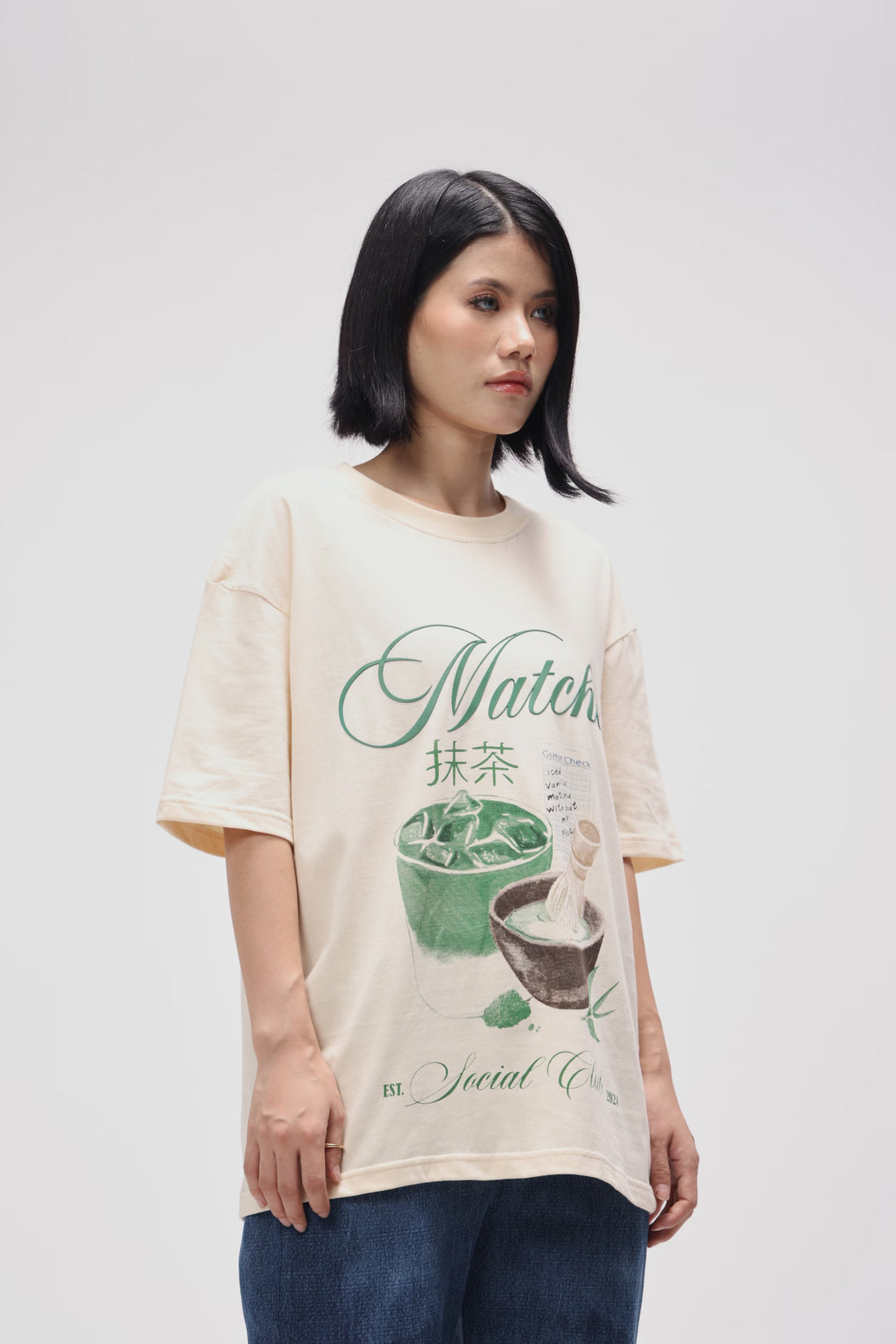 MATCHA CLUB OVERSIZED T SHIRT