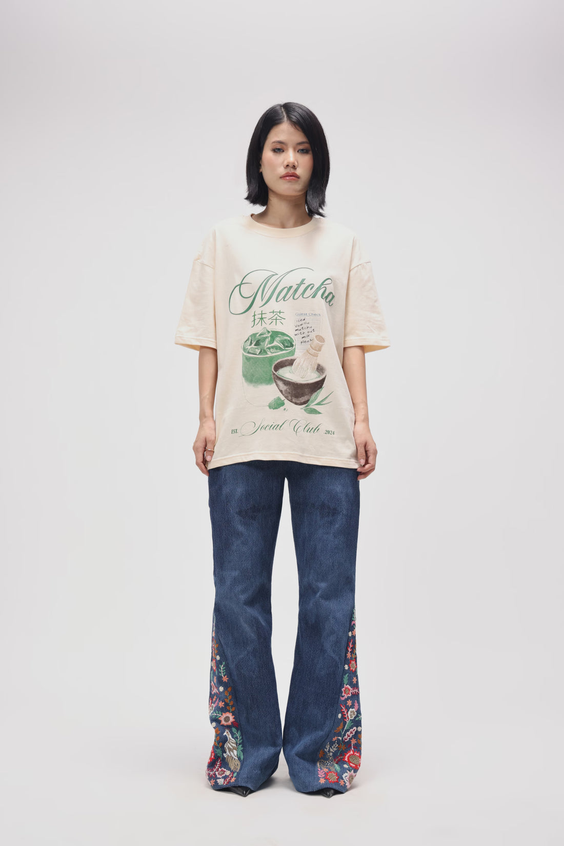 MATCHA CLUB OVERSIZED T SHIRT