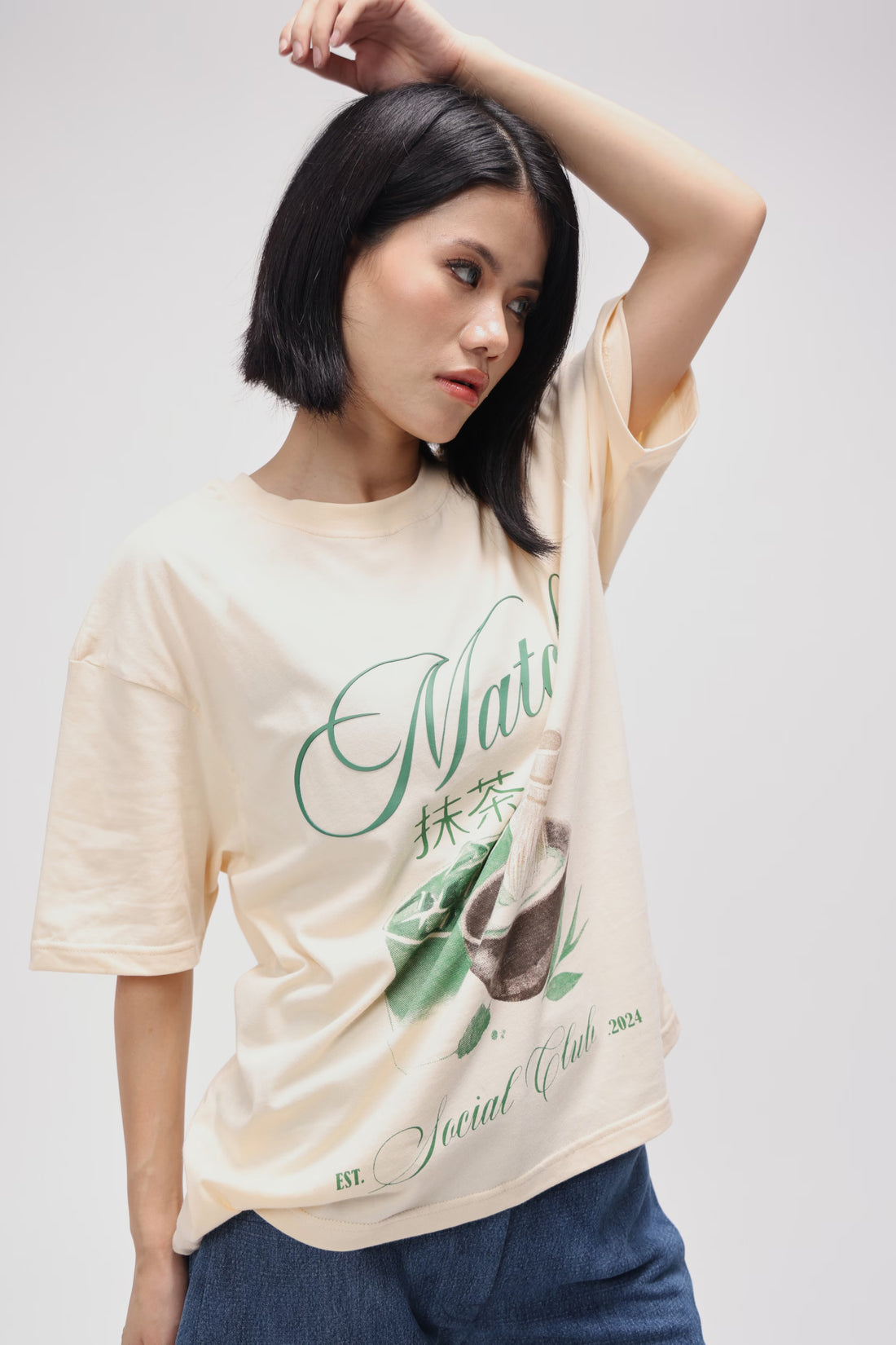 MATCHA CLUB OVERSIZED T SHIRT