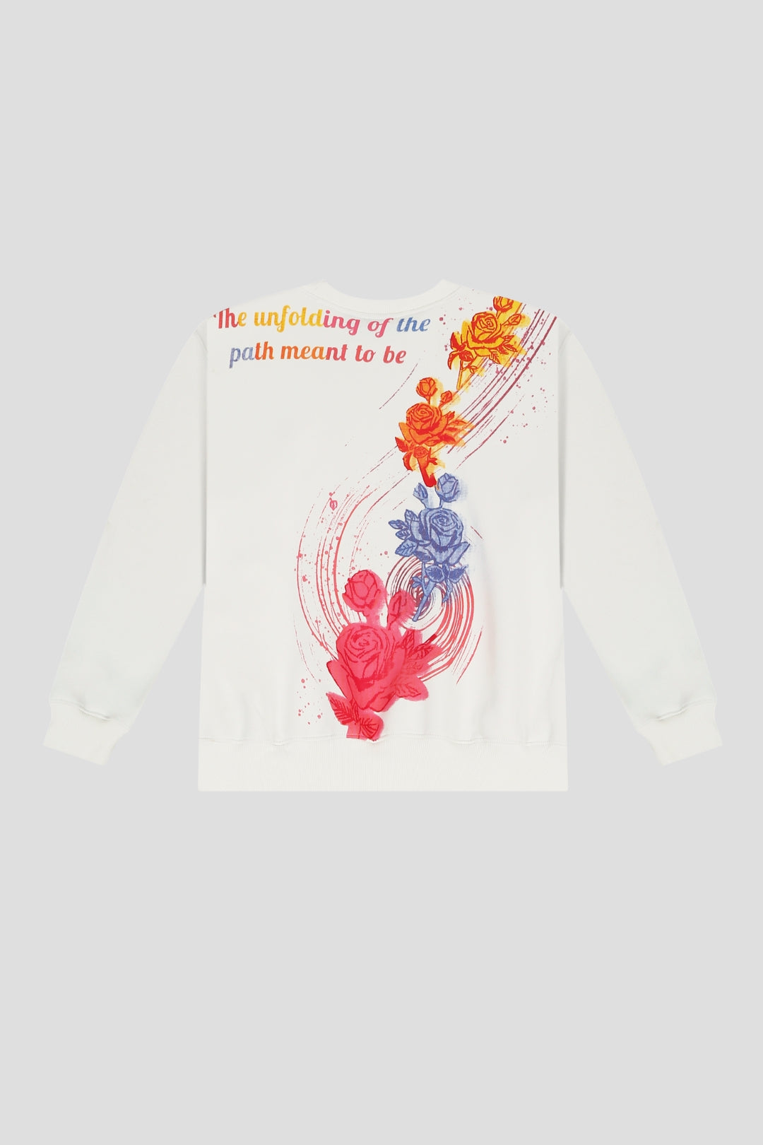 PAINTED ROSETTE SWEATSHIRT