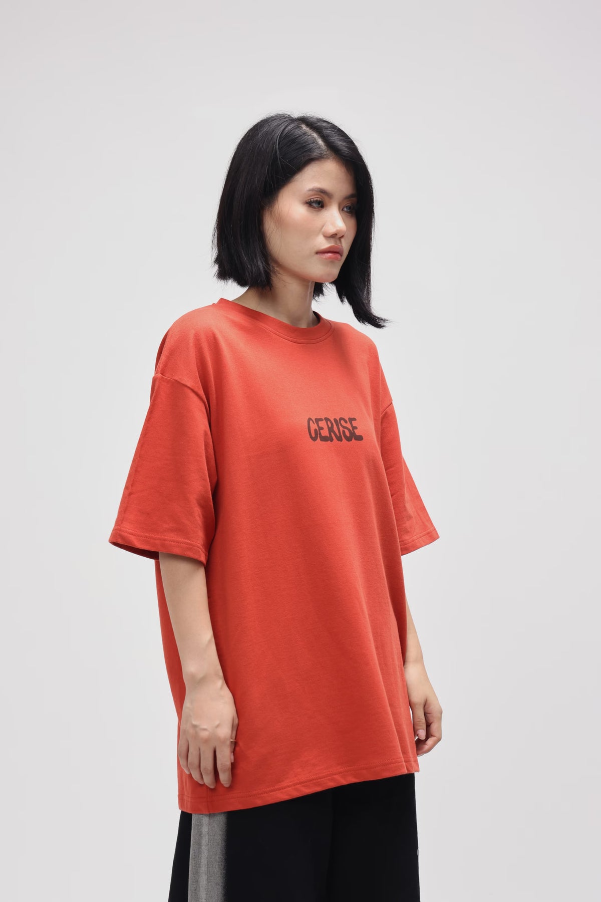 BURNT ORANGE I WAS BLIND OVERSIZED TEE
