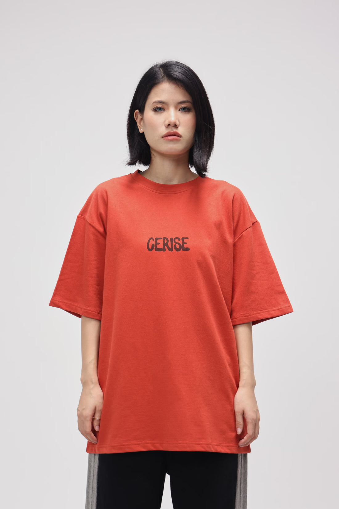BURNT ORANGE I WAS BLIND OVERSIZED TEE