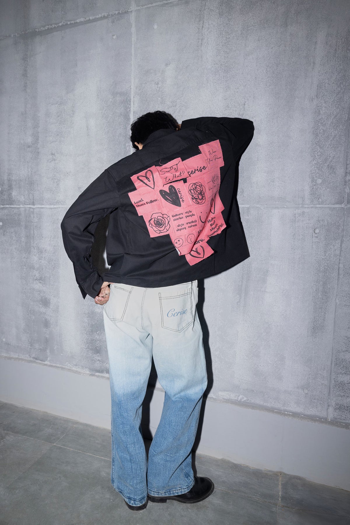 CERISE STICKY NOTE SHACKET