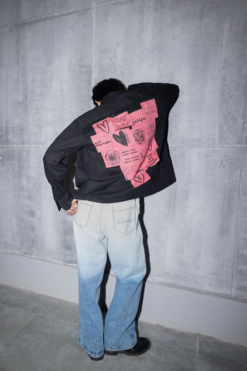 CERISE STICKY NOTE SHACKET