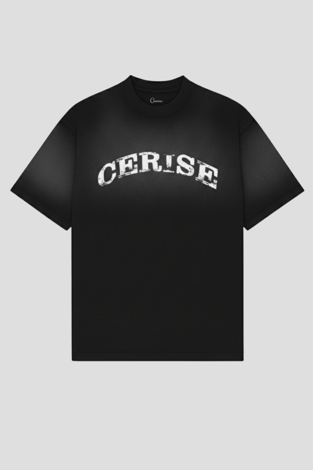 CERISE CHARCOAL FADE TSHIRT